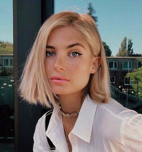 Short Straight Blonde Blunt Haircuts-12
