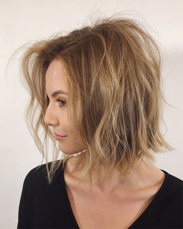 Short Messy Bob Hairstyles For Fine Hair