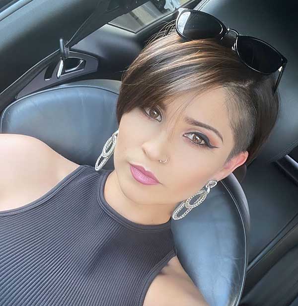 Shaved Pixie Cut Round Face