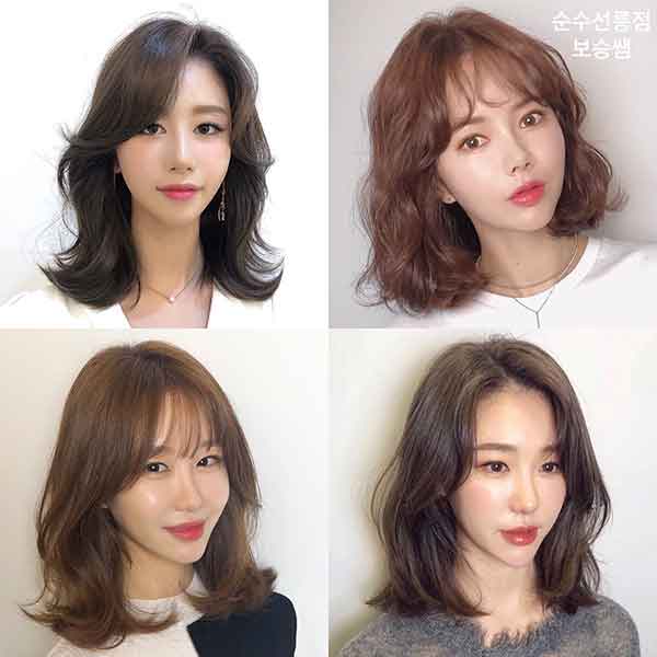 Korean Medium Short Hairstyle