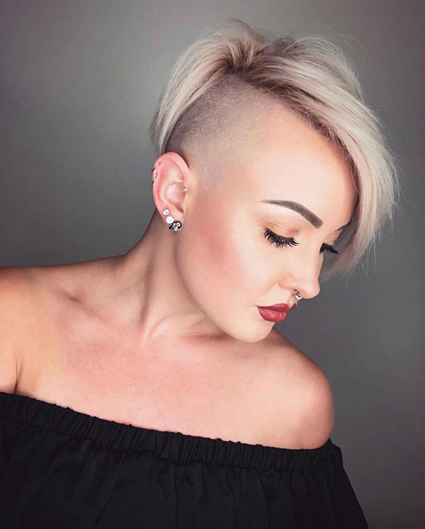 Shaved Pixie Cut For Fine Hair