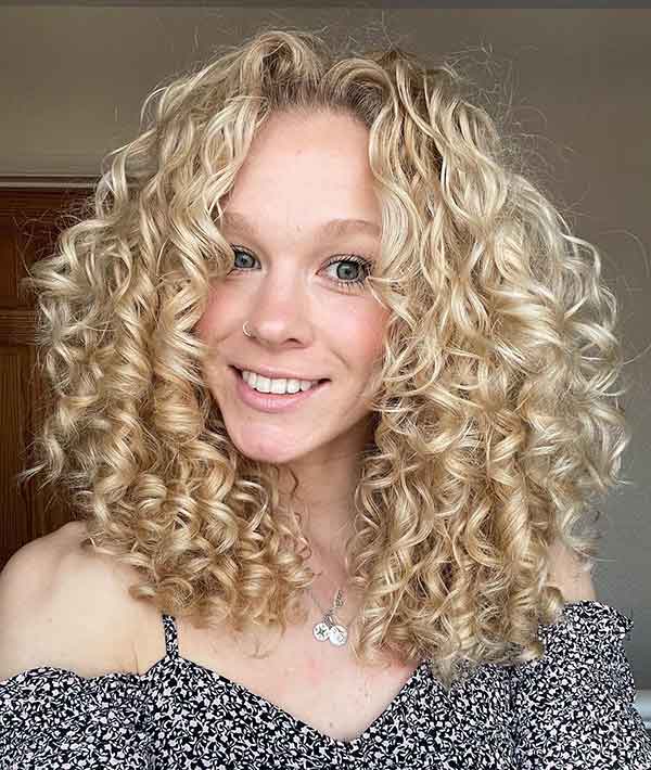 Short Curly Hair With Long Layers