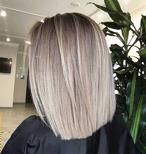Short Straight Hair With Highlights
