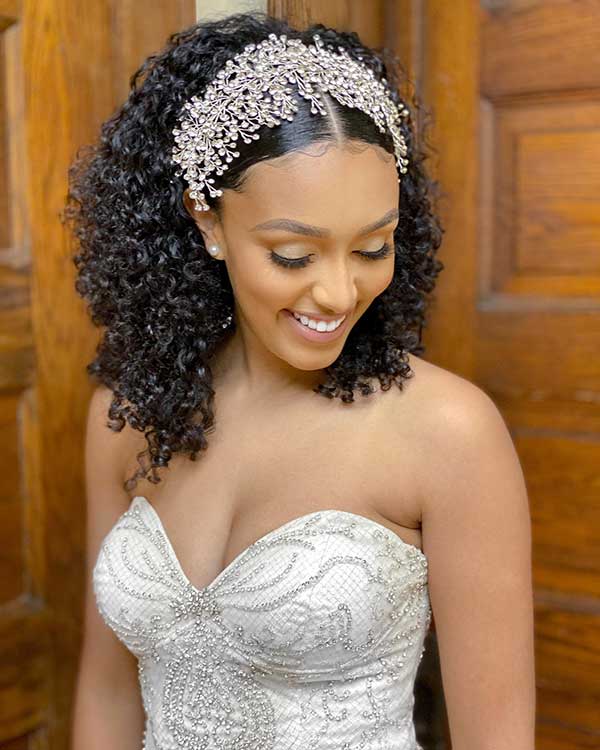 Bridal Hairstyles For Short Natural Hair