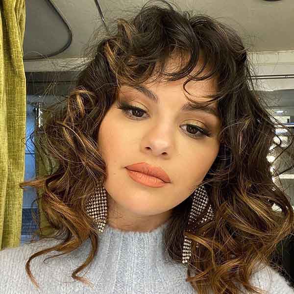Short Curly Hair With Bangs