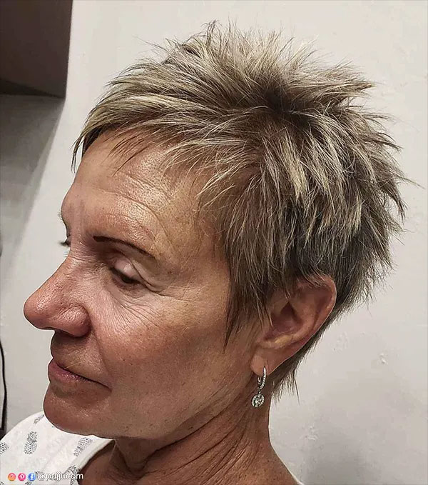 Fine Hair Short Spiky Haircuts For Over 60