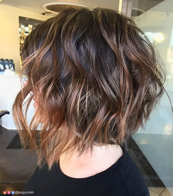 Messy Bob For Thick Wavy Hair