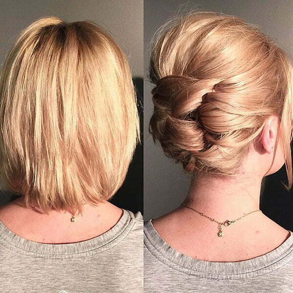 Wedding Hairstyles For Short Hair Updos
