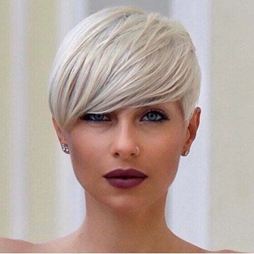 Short Hairstyles With Side Bangs
