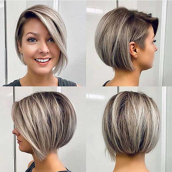 Layered Bob For Round Face