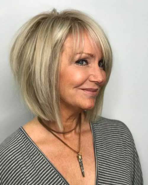 Layered Bob For Fine Hair Over 50