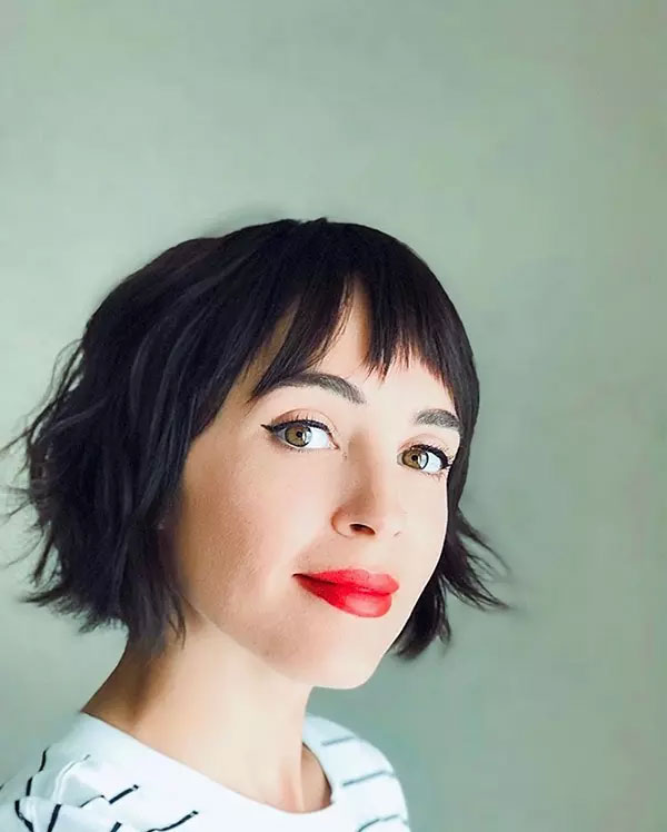 Layered Bob With Bangs For Fine Hair