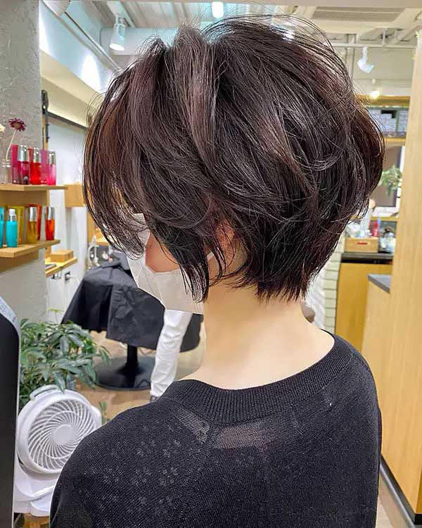 Asian Layered Short Hair