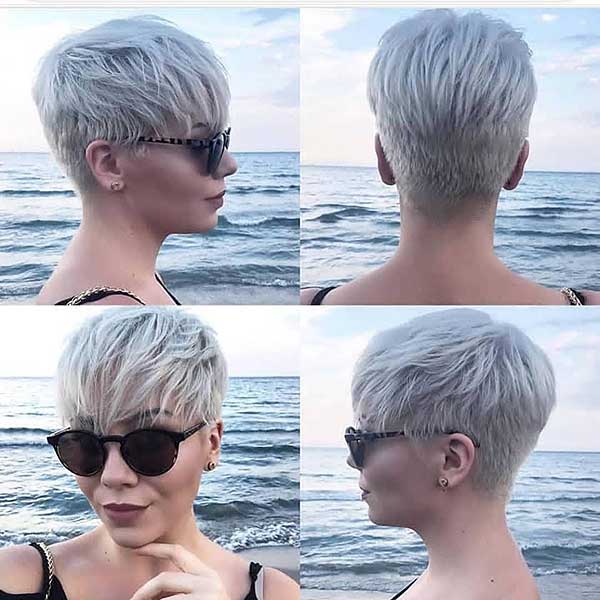 Short Pixie Haircuts Front And Back View