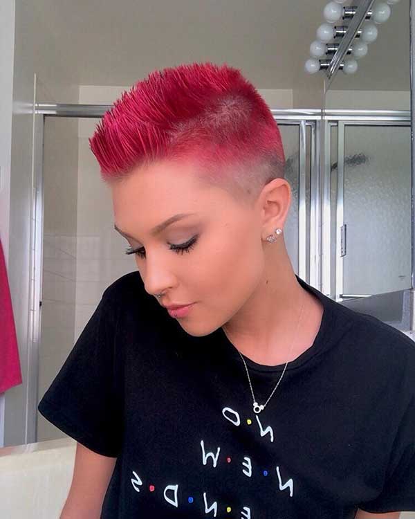 Very Short Red Pixie Haircuts