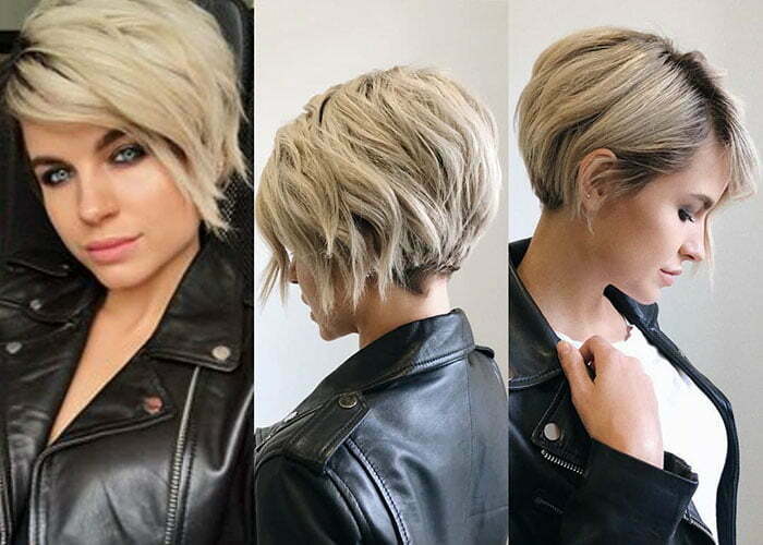 Short Layered Hair With Side Bangs