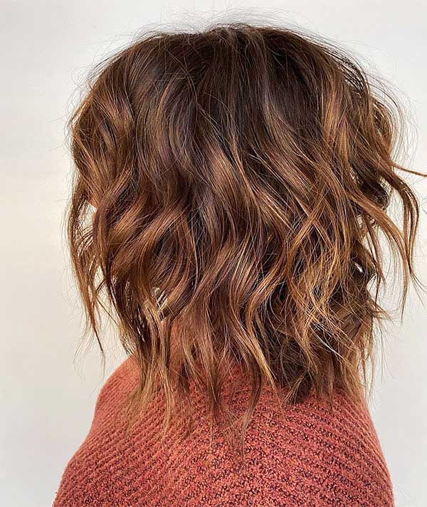 Short Wavy Cut With Messy Layers