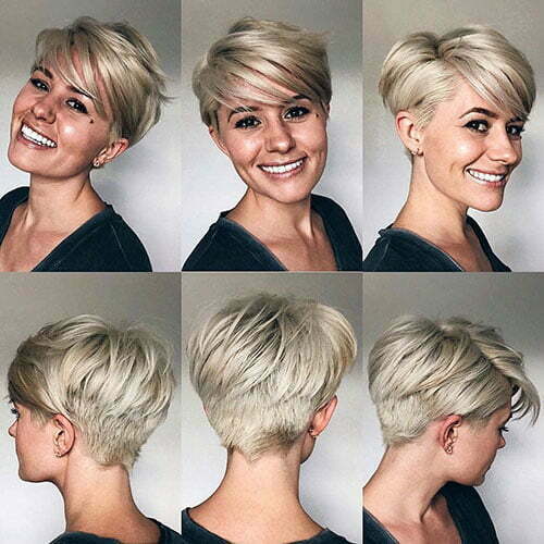 Short Layered Hair With Side Bangs