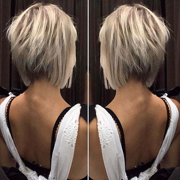 Back View Of Short Blonde Hair