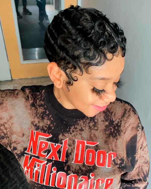 Cute Finger Waves On Natural Hair