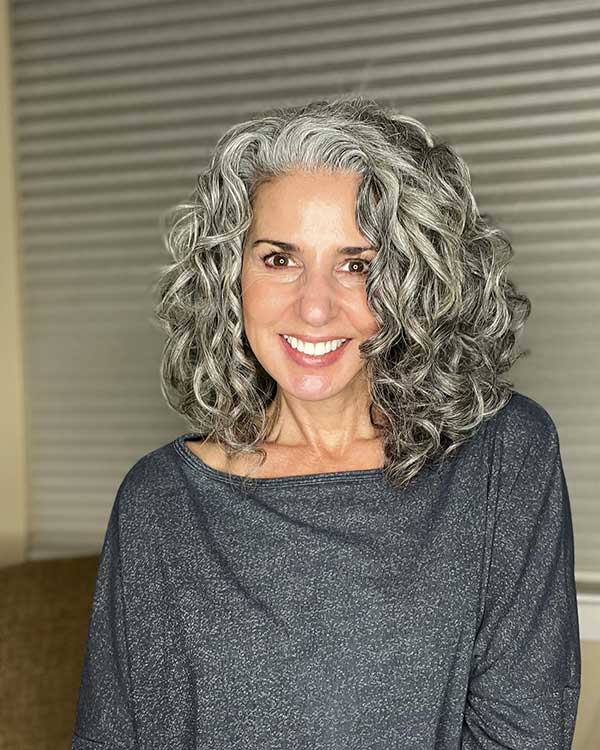Short Hairstyles For Thick Curly Gray Hair