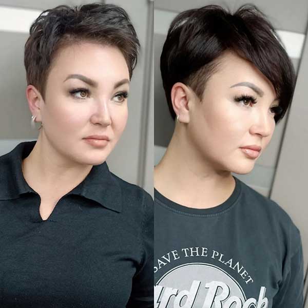Short Pixie With Side Bangs