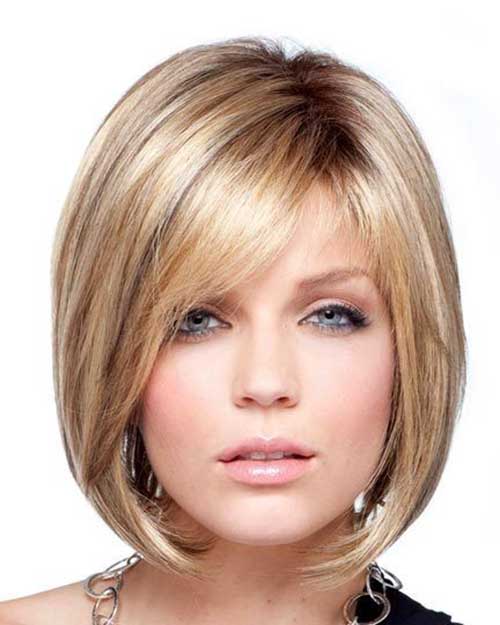Chin Length Blonde Bob With Layers