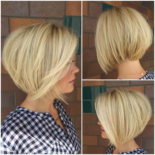 Graduated Bob Haircuts for Round Faces