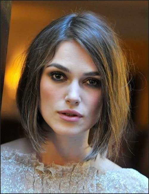 Inverted Bob Hairstyle 2023 on Keira Knightley