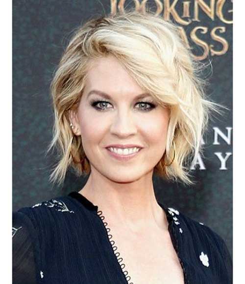 Jenna Elfman Hair for Round Faces