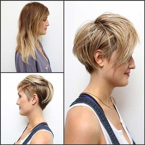 Layered Pixie with Fringe Haircuts