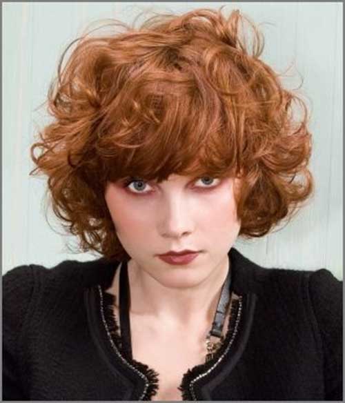 Short Haircuts for Curly Thick Ginger Hair Style