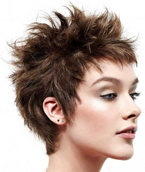 Chic Short Spiky Haircuts for Girls