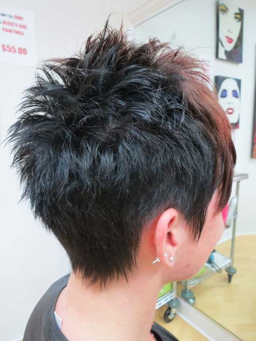Spiky Short Haircuts Back View