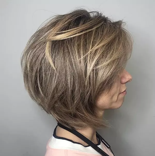 Neck-Length Haircut with Feathered Layers